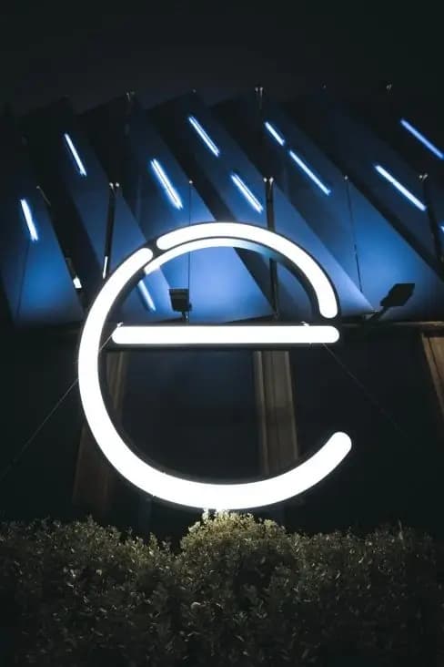 e-Estonia logo on pavilion at Expo 2020 Dubai