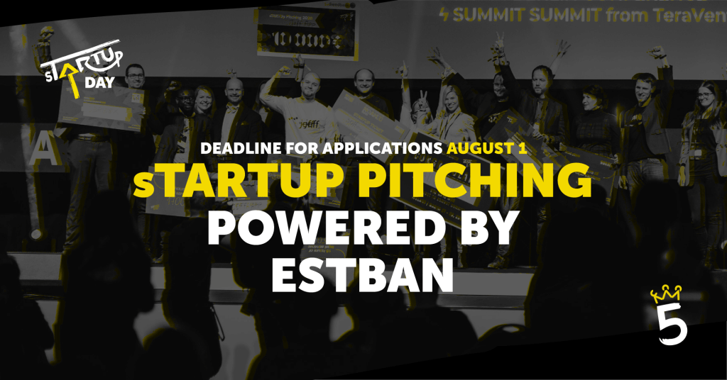 Applications open for sTARTUp Pitching powered by EstBAN until 1 August