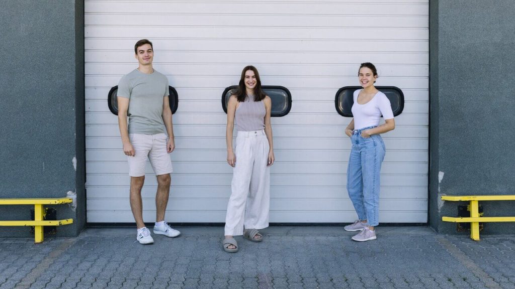 The founding team of Smobya are disrupting fashion: (from left to right) Almos Kuti, Lidia Kuti and Reka Varga